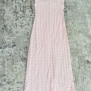 Hollister Light Pink Lace Dress